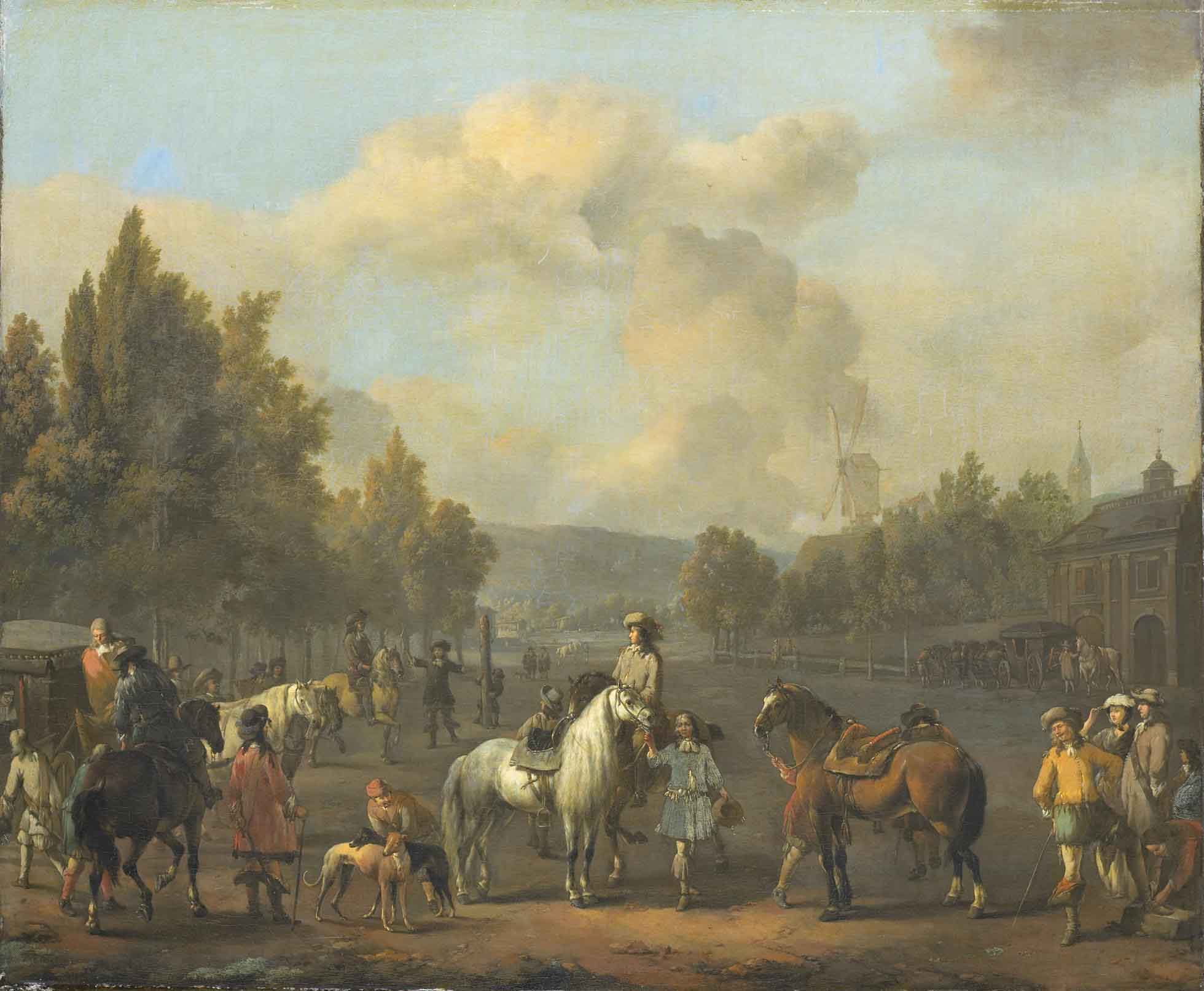 LINGELBACH, Johannes The riding school